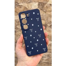 Vip Case Vivo V40 Lite 5g Uyumlu Mini Fiyonk Desenli Silikon Darbe Emici Klasik Korumalı Rubber Kılıf