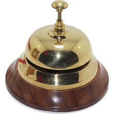 Masa Dostu Altı Ahşap Üstü Pirinç Masa Üstü Resepsiyon Çanı