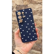 Vip Case Samsung Galaxy S26 Ultra Uyumlu Mini Beyaz Kalp Desenli Silikon Darbe Emici Klasik Korumalı Kılıf