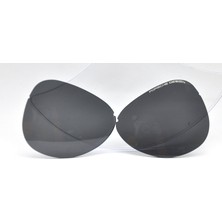 Porsche Design  P8678 Modele Uyumlu 68MM Gri Yedek Lens Unısex Güneş Gözlüğü Lens