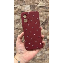 Vip Case Omix X5 Uyumlu Beyaz Fiyonk Desenli Silikon Darbe Emici Klasik Korumalı Rubber Kılıf