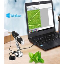 Özgürce Cilt ve Saç Analiz Mikroskobu, 1600X Büyütme, Pc Bağlantılı, 8 Ledli