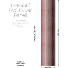 Brano 60X280 Duvar Paneli Lambiri Desen ,salon,duvar,tv Ünitesi-Vişne Çürüğü ,siyah