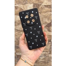 Vip Case Honor Magic 7 Lite 5g Uyumlu Mini Fiyonk Desenli Silikon Darbe Emici Klasik Korumalı Rubber Kılıf