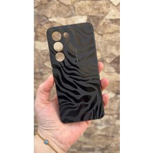 Vip Case Vivo V30 Lite Uyumlu Zebra Desenli Silikon Darbe Emici Klasik Korumalı Rubber Kılıf