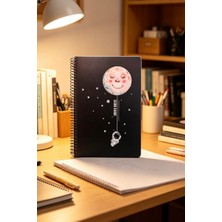 Glanart Orta Boy Plastik Kapak Çizgili Defter 80 Yaprak (17X24 cm )