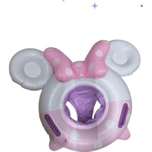 AGM Çocuk Yüzme Simidi Desenli Ayak Geçmeli Oturmalı Bebek Çocuk Deniz Simidi ,  Minnie Mouse Temalı Çocuk Simidi, Deniz Havuz Oyuncakları
