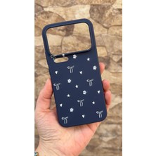 Vip Case Mı 17 Pro Max Uyumlu Mini Fiyonk Desenli Silikon Darbe Emici Klasik Korumalı Rubber Kılıf
