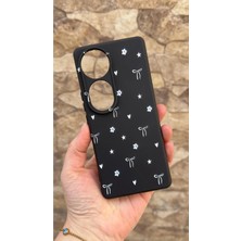 Vip Case Vivo V40 5g Uyumlu Mini Fiyonk Desenli Silikon Darbe Emici Klasik Korumalı Rubber Kılıf