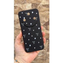 Vip Case Honor Magic 8 Lite Uyumlu Mini Fiyonk Desenli Silikon Darbe Emici Klasik Korumalı Rubber Kılıf