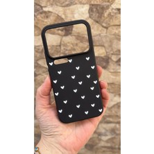 Vip Case Mı 17 Pro Uyumlu Mini Beyaz Kalp Desenli Silikon Darbe Emici Klasik Korumalı Rubber Kılıf