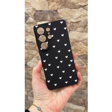 Vip Case Samsung Galaxy S26 Ultra Uyumlu Mini Beyaz Kalp Desenli Silikon Darbe Emici Klasik Korumalı Kılıf