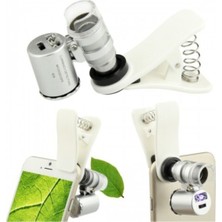 Özgürce Işıklı 60X Telefon Mikroskobu ile Mobil Detaylı Inceleme