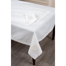 Koza Home Royal Beyaz Nakışlı 2li Amerikan Servis 32X48 2559