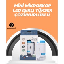 Özgürce Portatif El Mikroskobu, LED Işıklı, Net Odaklama, Kullanışlı ve Taşınabilir