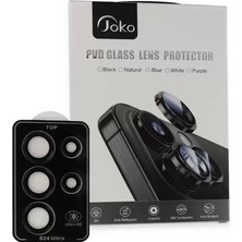 İntora Galaxy S23 Pvd Metal Kamera Lens - Siyah