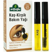 Arifoğlu Kaş Kirpik Bakım Yağı 10+10ml Doğal E Vitaminli Organik Argan Yağlı Besleyici Formül