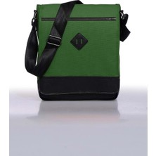 Bagorama Unisex 11" Dikey Postacı Çapraz Askılı Yeşil Omuz Çantası Günlük Kullanım İçin Pratik