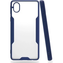 İntora Galaxy A01 Core Kılıf Platin Silikon - Lacivert