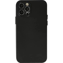 İntora Iphone 12 Kılıf Silikon - Siyah