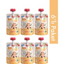 Elite Naturel 6’lı Mango Monkey Organik Karışık Meyve Püresi 110 gr (6 Adet)