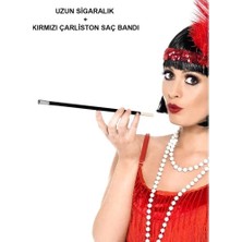 Sora Home Kırmızı Retro Charliston Aksesuar Seti