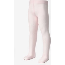 Le Mabelle Pembe Puanlı ve Kelebek Desenli Kız Çocuk Külotlu Çorap