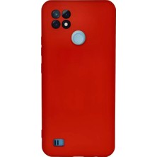 İntora C21 Kılıf Nano Içi Kadife Silikon - Kırmızı