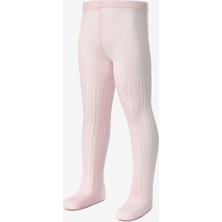 Le Mabelle Pembe Örgü Desen Kız Çocuk Külotlu Çorap