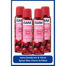 Isana Men Isana Deodorant & Vücut Spreyi Mon Cherie 4X150 ml