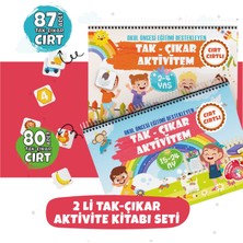 Bunbaza Tak Çıkar Cırtlı Kitap Seti (15-24 Ay- 2-4 Yaş) | Montessori Eğitici Aktivite Kitabı