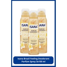 Isana Brazil Feeling Deodorant Parfüm Sprey 3X150 ml