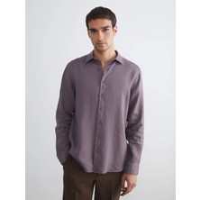 Lc Waikiki Yeni Sezon Regular Fit Uzun Kollu %100 Keten Erkek Gömlek