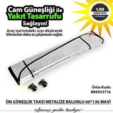Solveks Oto Cam Ön Güneslik Mavi  Balonlu 60*130 cm Küçük