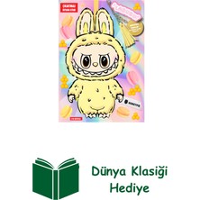 Doğan Çocuk Labubu Honeypie Çılgın Koleksiyon - Çıkartmalı Boyama Kitabı + Dünya Klasiği