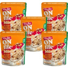 Yayla Onlife Yer Fıstıklı Karamel Parçacıklı ve Hurmalı Müsli 350 G X5