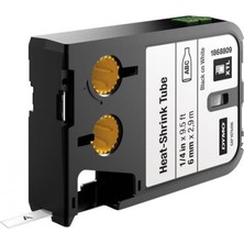 Dymo Xtl Isıyla Küçülen Etiketi 6 Mm X 2.7 M Beyaz/Siyah