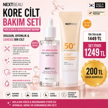 Next Beau Collagen Ampoule + Niacinamide SPF50 Güneş Kremi Seti | Anti-Age & Aydınlatıcı Cilt Bakım Seti