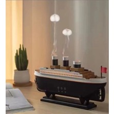 Najmaddin Titanic Gemi Hava Nemlendirici Işıklı Fonksiyonlu Buhar Makinesi Kumandalı Ynt Najmadd