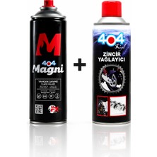 404 Magni Yangın Söndürücü Sprey + 404 Zincir Yağlayıcı Spreyi Set | Motosiklet Bakım ve Güvenlik Paketi