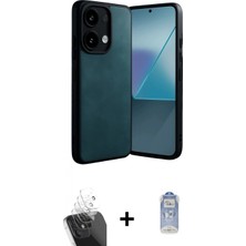 Marsilyan™- Redmi Note 13 Pro 4g Kılıf Kıvılcım Işık Serisi - Siyah Joko Magic 5d Cam + Şeffaf Kamera Lens Koruma Cam