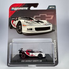 Majorette Collection 2005 Chevrolet Corvette C6R 1:64 Model Araba -Beyaz
