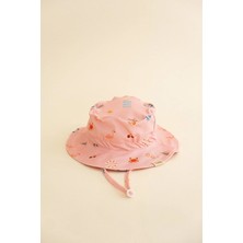 Lollie Baby&Kids Uv Korumalı Güneş Deniz Şapkası Bebek & Çocuk - Pink Beach
