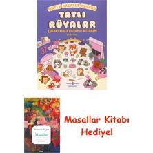İş Bankası Kültür Yayınları Mutlu Kalpler Kulübü - Tatlı Rüyalar - Çıkartmalı Boyama Kitabım + Masallar
