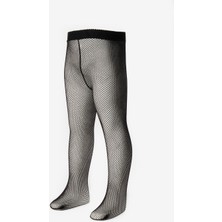 Le Mabelle Siyah File Kız Çocuk Külotlu Çorap