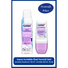 Isana Invisible Özel Formül Seti: Invisible Deodorant 150 ml + Insvisible Roll On 50 ml