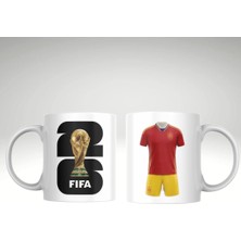 Applucky Dünya Kupası Ispanya Forma Set Özel Baskı Kupa Bardak