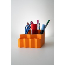 My Craft 3D Arı Kovanı Mavi Masaüstü Kalemlik-Makyaj Organizeri