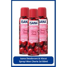 Isana Men Isana Deodorant & Vücut Spreyi Mon Cherie 3X150 ml