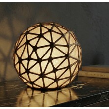 3D Baskı Zamanı Geometrik Masa Lambası | Modern Ambiyans Aydınlatması ve Gece Lambası